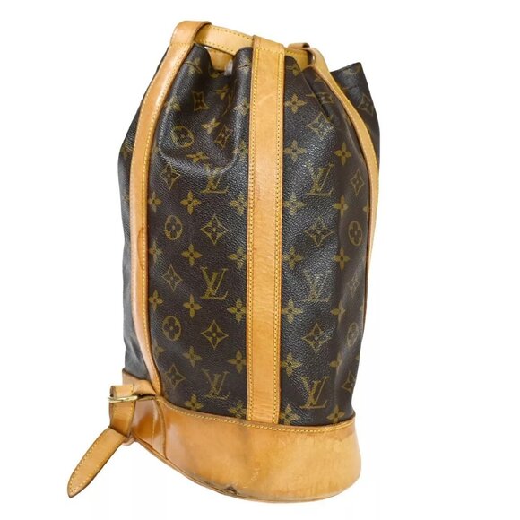 LOUIS VUITTON LV Randonnee PM Shoulder Bag Monogram Leather Brown - Picture 9 of 16